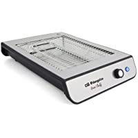 Orbegozo TO 2020 - Tostador plano- desconexión automática- bandeja recogemigas- 600 W- acero inoxidable
